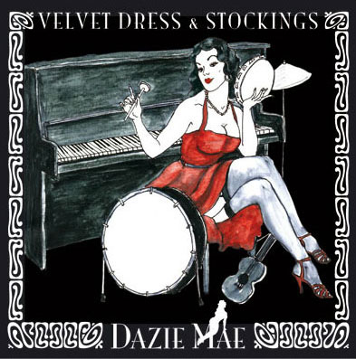 Velvet Dress & Stockings - Dazie Mae